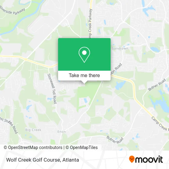 Wolf Creek Golf Course map