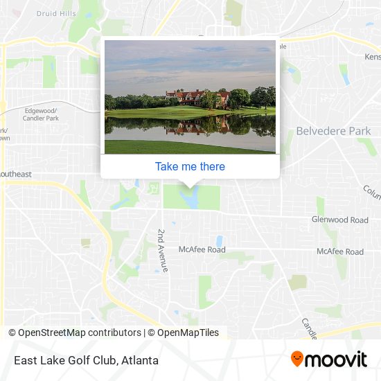 Mapa de East Lake Golf Club