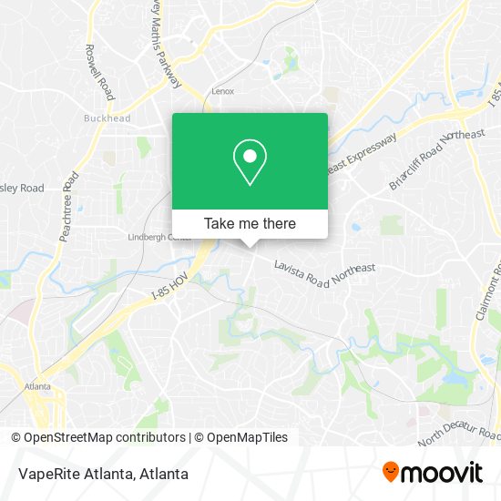 Mapa de VapeRite Atlanta
