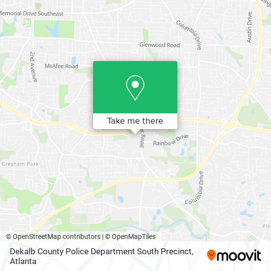 Dekalb County Police Department South Precinct map