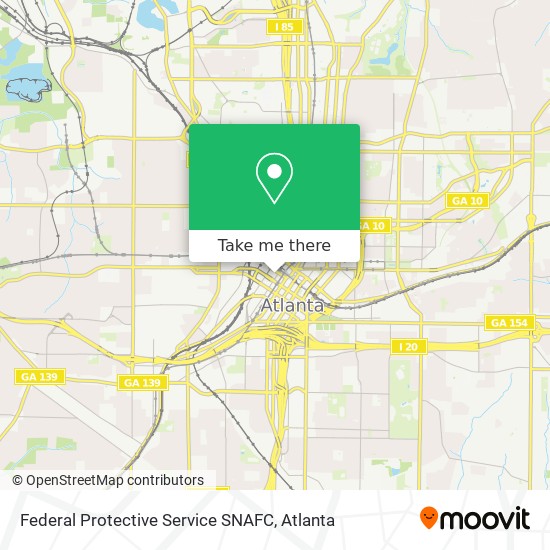 Federal Protective Service SNAFC map