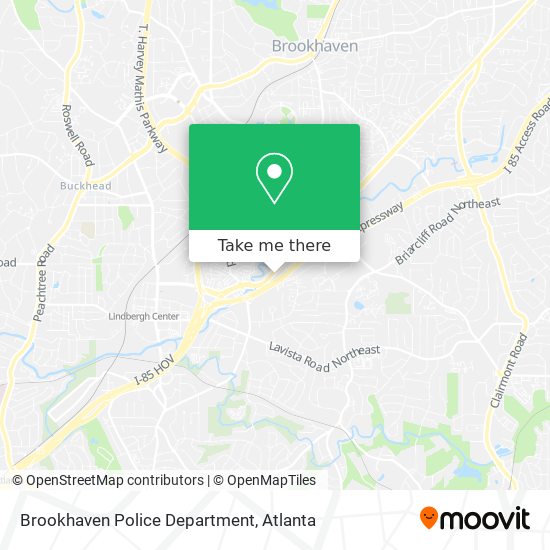 Brookhaven Police Department map