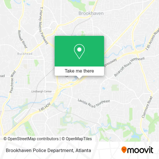 Brookhaven Police Department map