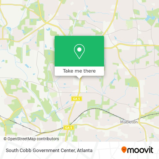 Mapa de South Cobb Government Center