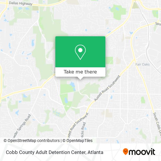 Cobb County Adult Detention Center map