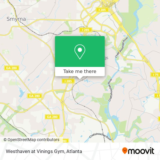 Mapa de Westhaven at Vinings Gym