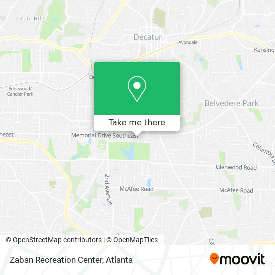 Zaban Recreation Center map