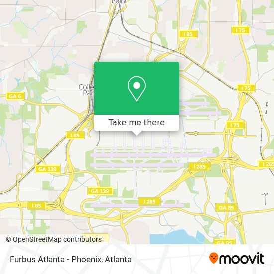 Mapa de Furbus Atlanta - Phoenix