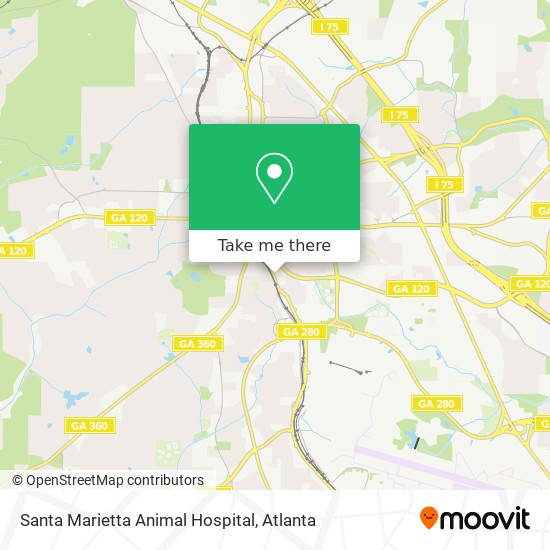 Mapa de Santa Marietta Animal Hospital