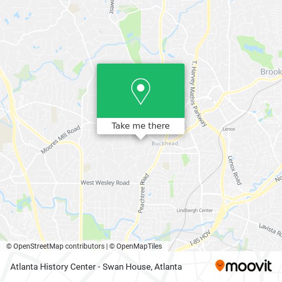 Mapa de Atlanta History Center - Swan House