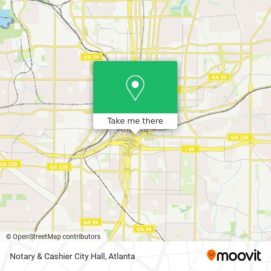 Notary & Cashier City Hall map
