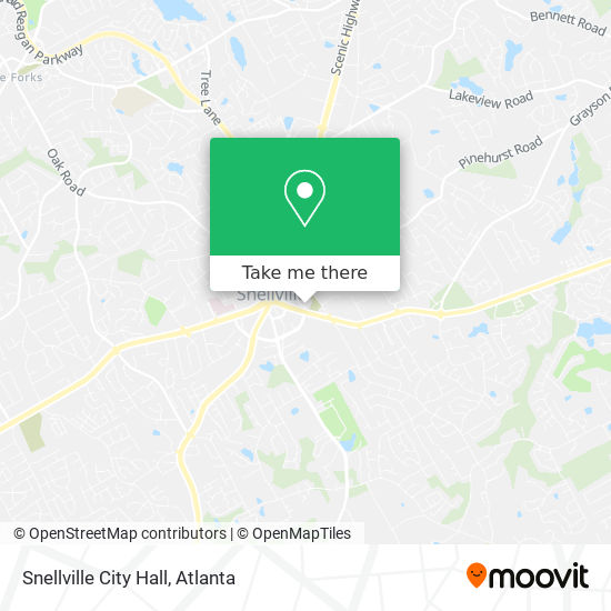 Snellville City Hall map
