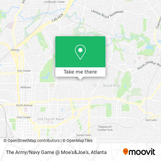 The Army / Navy Game @ Moe's&Joe's map