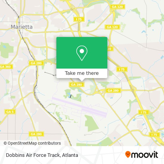 Dobbins Air Force Track map