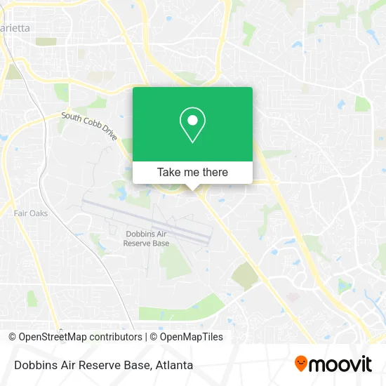 Mapa de Dobbins Air Reserve Base