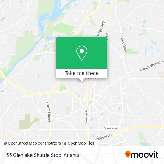 Mapa de 55 Glenlake Shuttle Stop