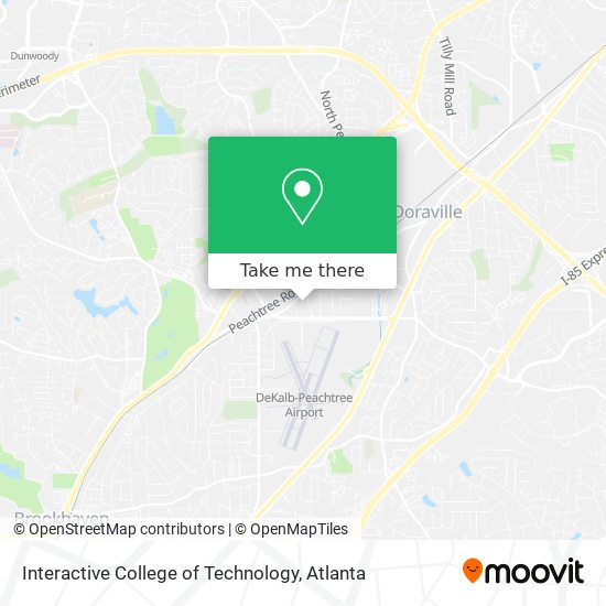 Interactive College of Technology map