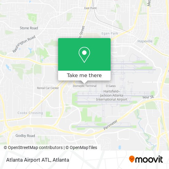 Atlanta Airport ATL map