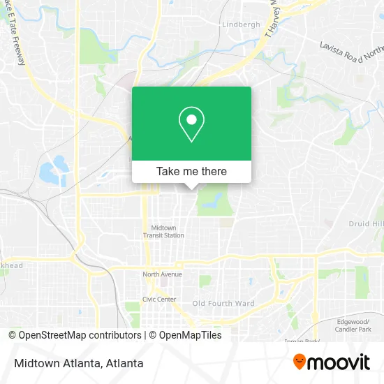 Midtown Atlanta map