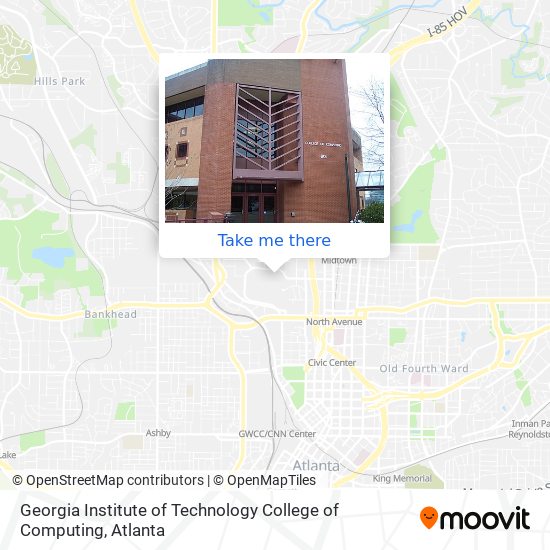 Mapa de Georgia Institute of Technology College of Computing