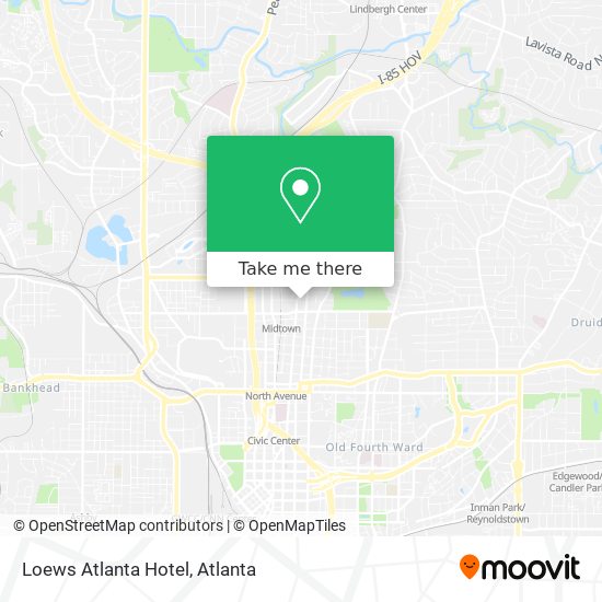 Loews Atlanta Hotel map