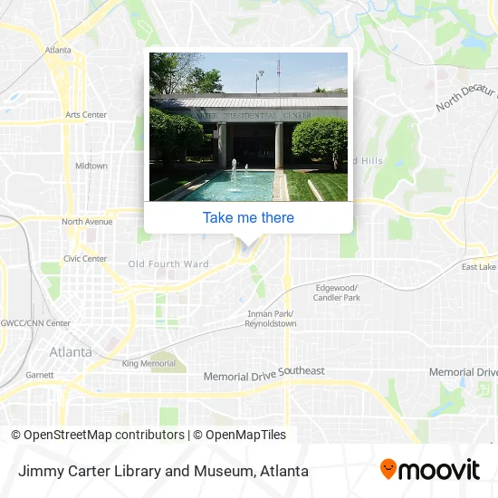 Jimmy Carter Library and Museum map