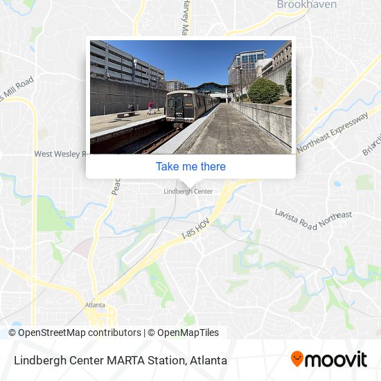 Mapa de Lindbergh Center MARTA Station