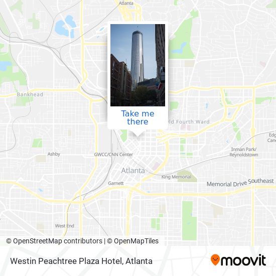 Westin Peachtree Plaza Hotel map