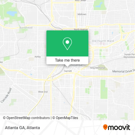 Atlanta GA map