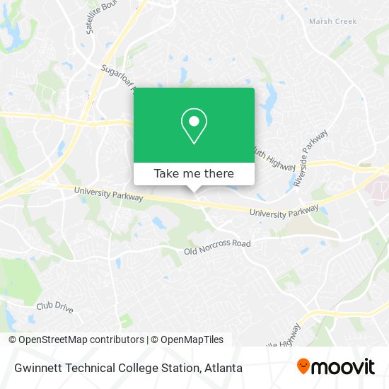 Gwinnett Technical College Station map
