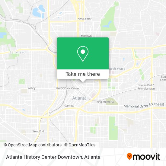 Atlanta History Center Downtown map
