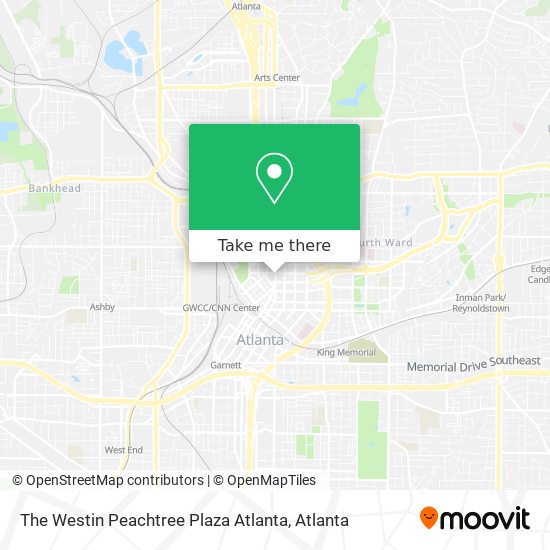 Mapa de The Westin Peachtree Plaza Atlanta