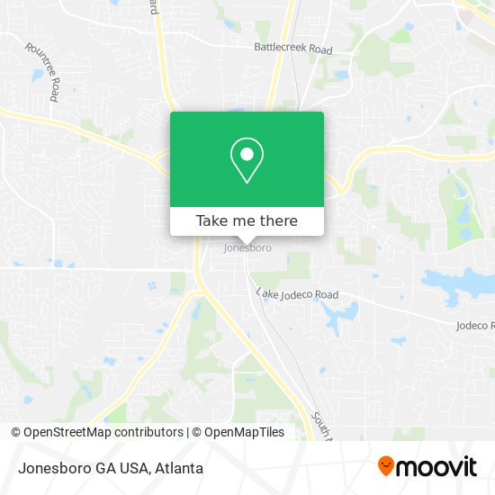 Mapa de Jonesboro GA USA