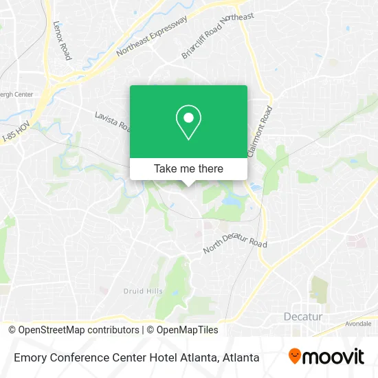 Emory Conference Center Hotel Atlanta map