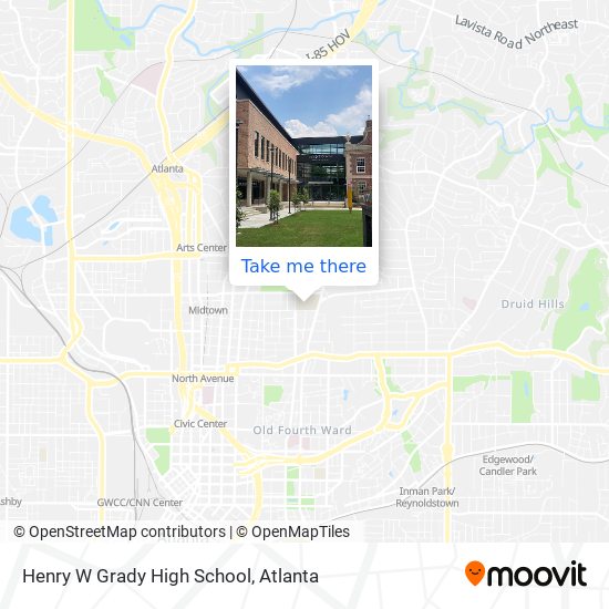 Henry W Grady High School map