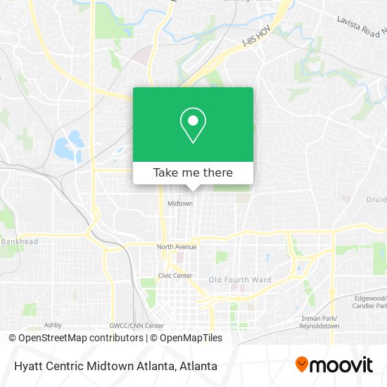 Hyatt Centric Midtown Atlanta map