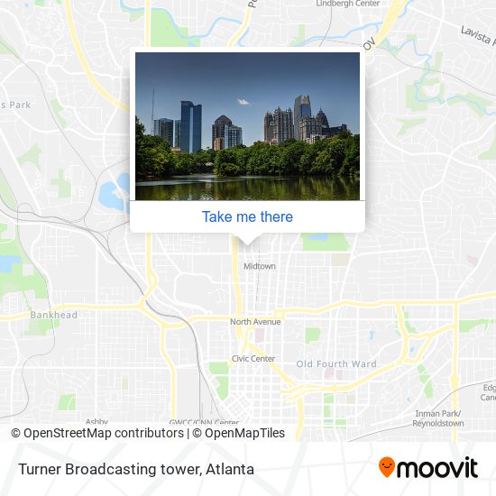 Turner Broadcasting tower map