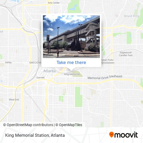 Mapa de King Memorial Station