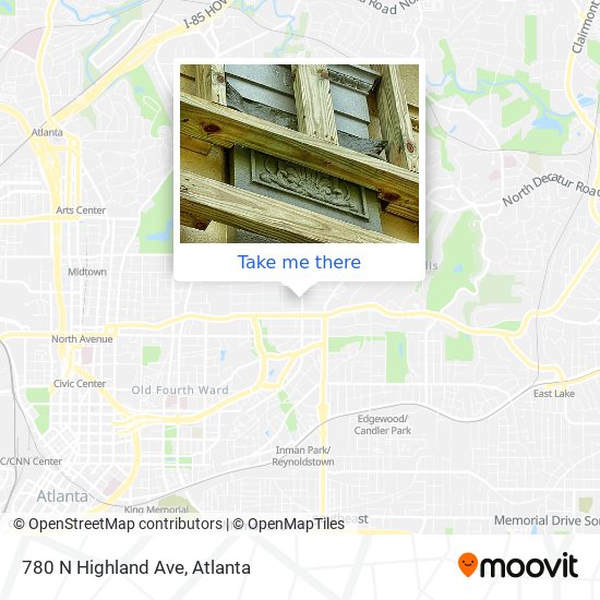 Mapa de 780 N Highland Ave