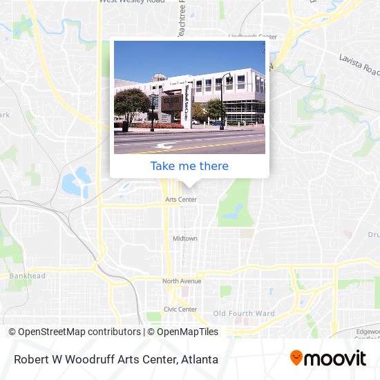 Robert W Woodruff Arts Center map