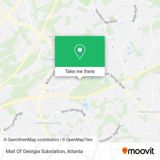 Mall Of Georgia Substation map