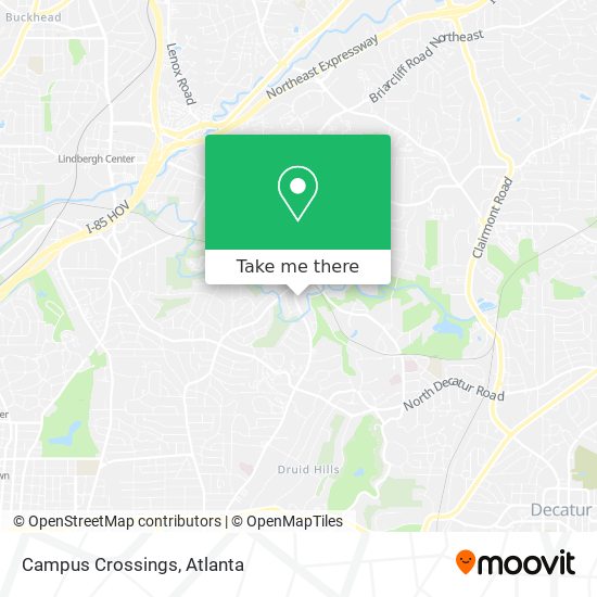 Campus Crossings map