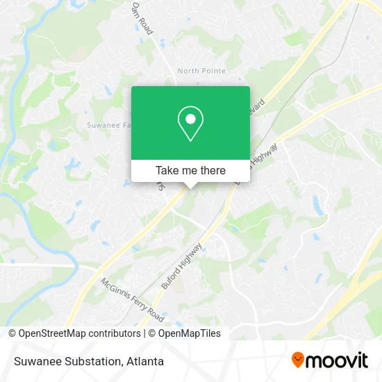 Suwanee Substation map