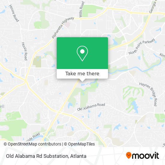 Old Alabama Rd Substation map