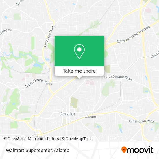 Mapa de Walmart Supercenter