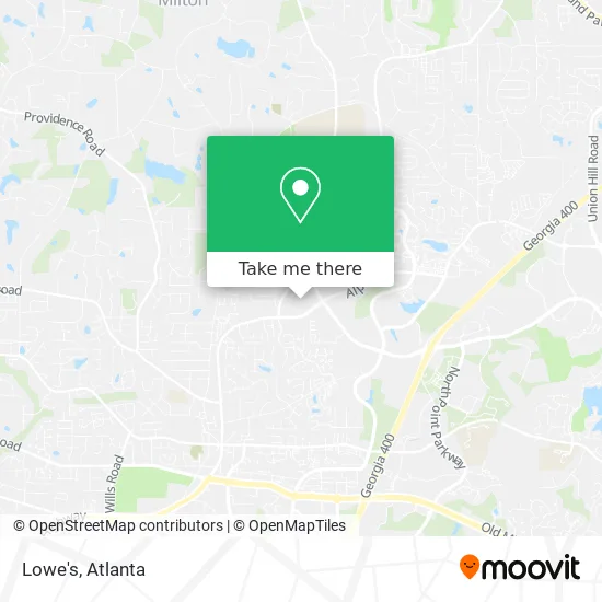 Lowe's map