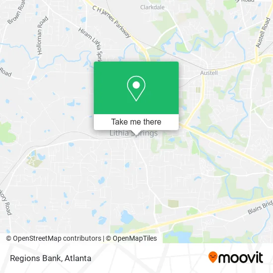 Mapa de Regions Bank