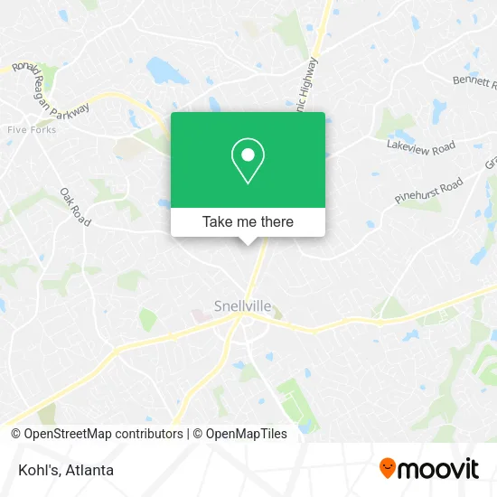 Kohl's map