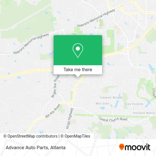 Advance Auto Parts map