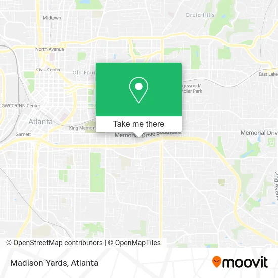 Madison Yards map